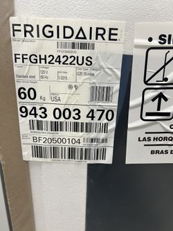 Frigidaire 24 in. 1.9 cu. ft. Freestanding Gas Range/Oven with Manual Clean in Stainless Steel Brand New