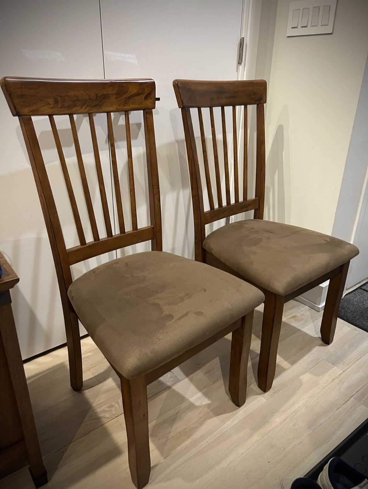 Pair of 2 Wooden Chairs (Originally bought for $300)