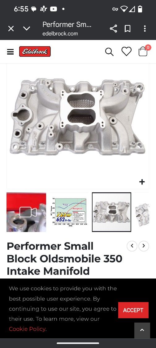 Edelbrock 7111 Performance RPM Intake Manifold Inbox