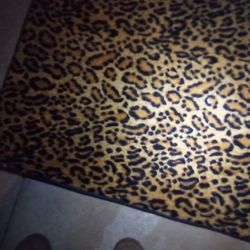 Cheetah Rug   $45.00  ....Or Best Offer