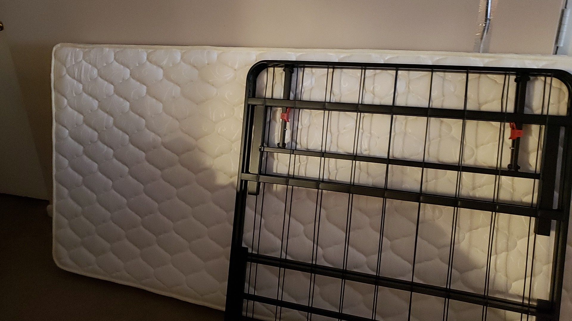 XL twin mattress and bed frame