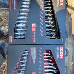 ICON Professional Flex Head Ratcheting Wrenches-READ DISCRIPTION- Kobalt Craftsman 