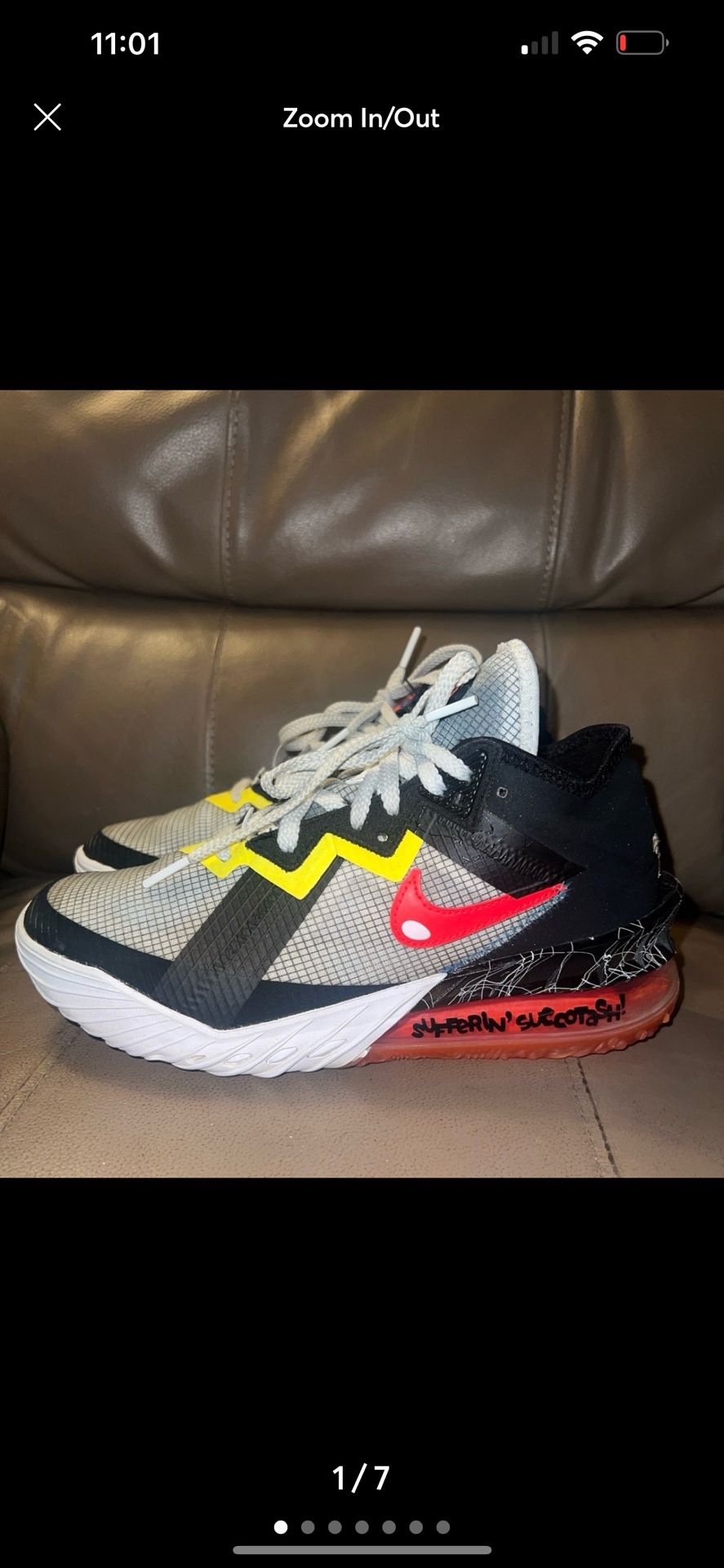 Nike Space Jam X LeBron 18 Low Air maxes Youth size 6 or Women’s Size 8