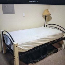Bed With Mattress Single Twin