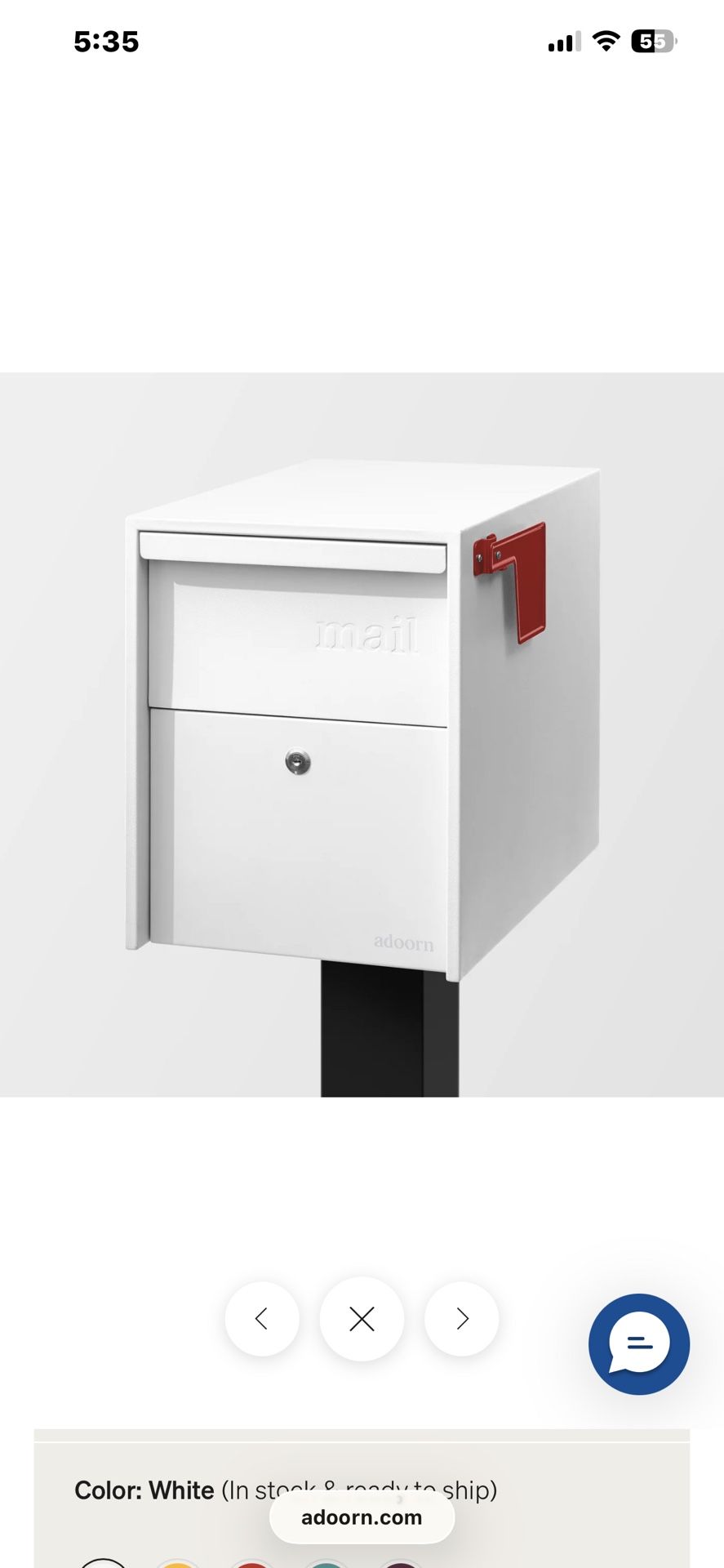 Locking Post Mount Mailbox Large