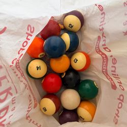 Pool Balls For Sale, Used For A Month