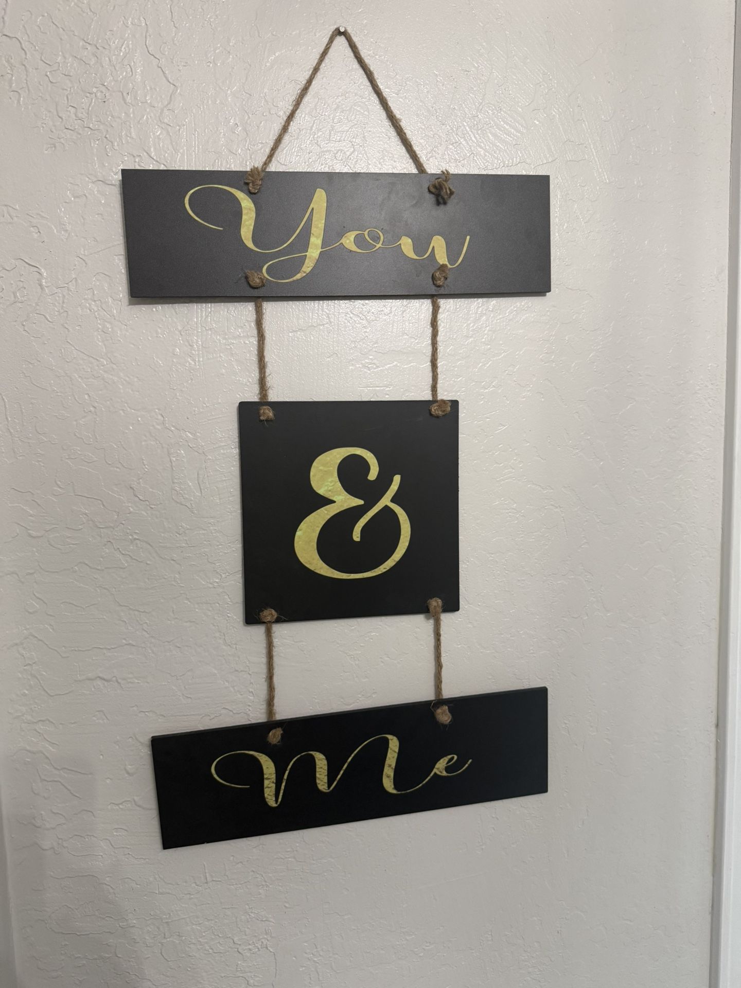 “You & Me” Hanging Wall Décor 🖤✨