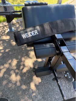 Weider weight bench set