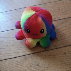 Rainbow Octopus Plushie