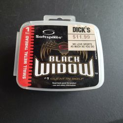 Black Widow Soft Spikes.