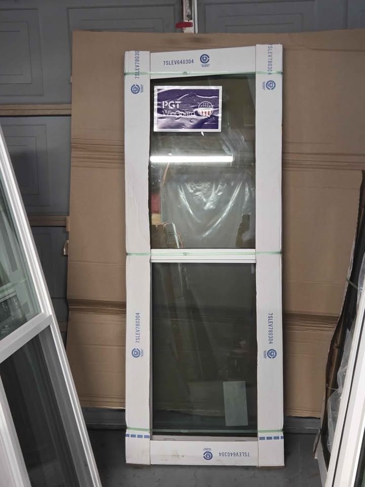 Brand New 25W x 71H PGT Impact Single Hung Window.
