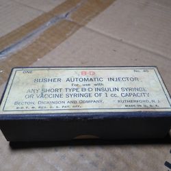 Vintage Busher automatic insulin injector kit old