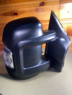 Right Side Mirror Replacement for Dodge Ram Promaster 1 3-2024 Door Mirror with Heated Temperature Sensor Turn Signal Indicator Short 