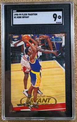 1998-99 Fleer Tradition #1 Kobe Bryant / Michael Jordan Shadow SGC 9 MT