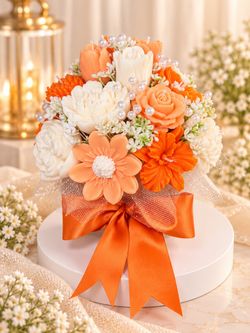 Bouquet de velas artesanales hechas a mano
