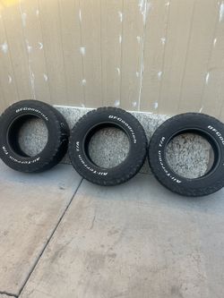 Bfgoodrich All Terrain Tires Used Lot Of 3 275/65/18