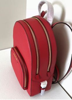 Michael Kors Abbey Jaycee Medium Backpack Bright Red Pebbled Leather (Best  Offer) for Sale in Santa Rosa Va, CA - OfferUp