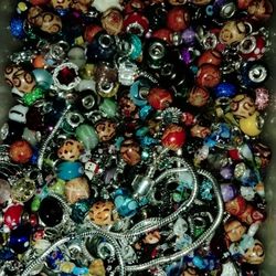 Venetian Glass And Sterling Beads