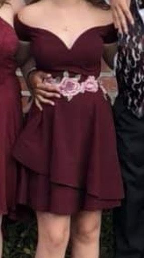Maroon Homecoming Dress