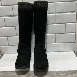 BARETRAPS Women's Black Adele Water Resistant Tall Pull-On Boots SZ 7