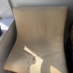 Two IKEA lounge sofa chairs