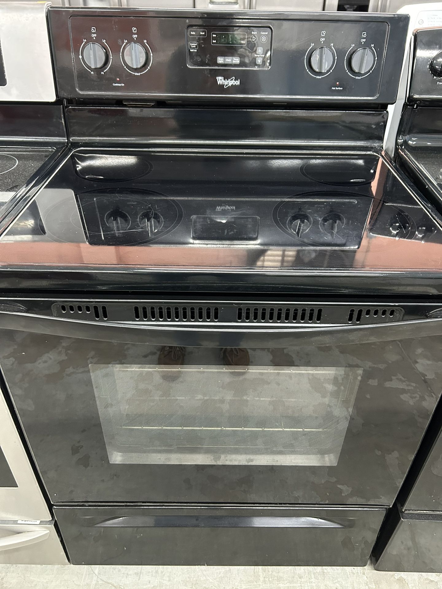 Black Glass Top Stove 