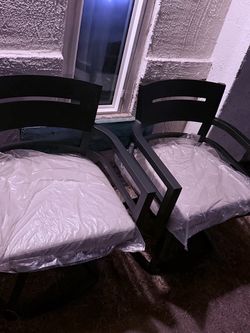Patio swivel chairs brand new