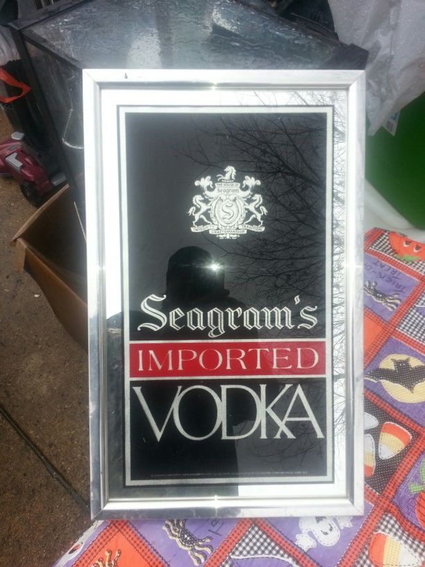 Vintage Vodka bar mirror GREAT CONDITION