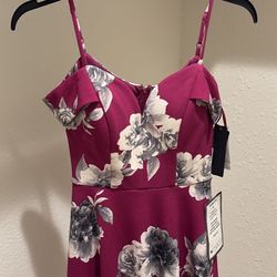 City studio burgundy floral Print