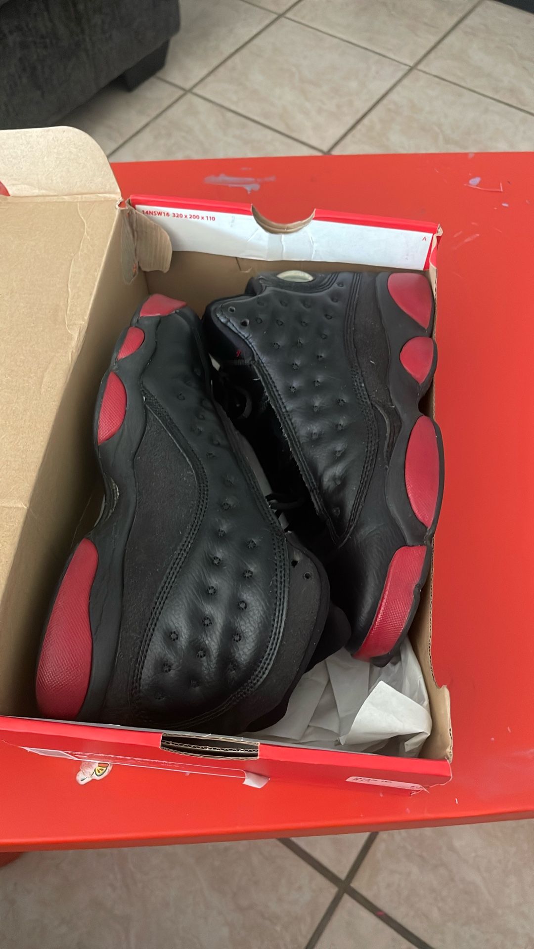 Size 7 Y big Kids Jordan 13 ‘s