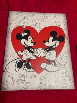 Mickey and Minnie Mouse Canvas Wall Art