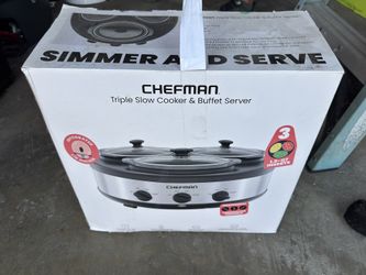 Chefman triple slow cooker / server