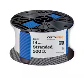400 ft. 14 Gauge Blue Stranded Copper THHN Wire