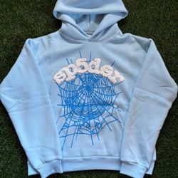 blue sp5der hoodie
