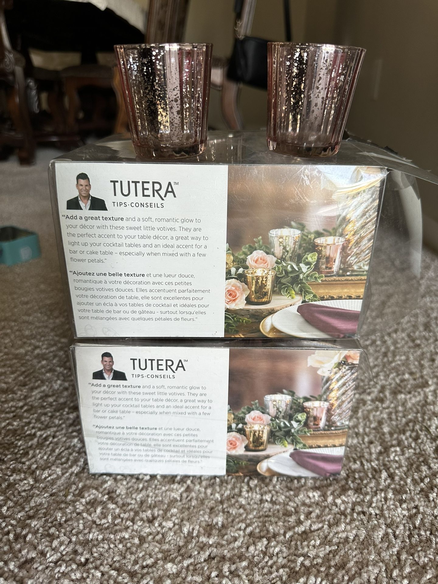 Tutera Votives Rose Gold