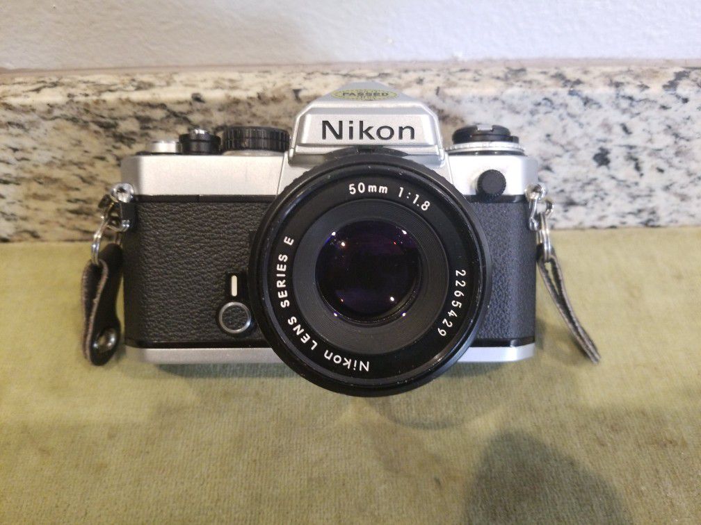 Nice Nikon FE Camera w/ 50mm Lens