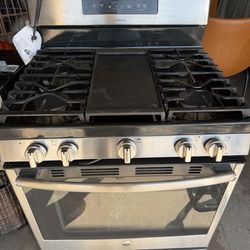 GE- Stainless Steel - gas-stove 30 Inch with 5 burners