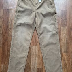 Brown American Eagle Stretch High Rise Straight Leg Cargo Pants Jeans 10 Reg