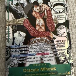 ONE PIECE DRACULE MIHAWK CARD