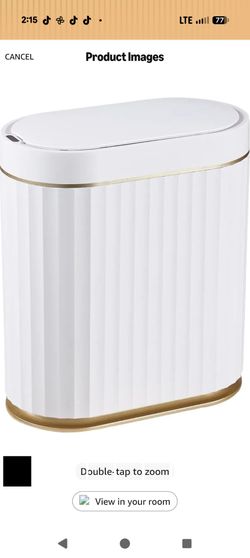 ELPHECO Bathroom Trash Can with Lid