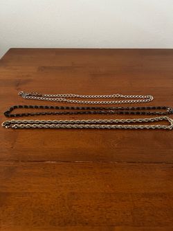 SET OF 3 MENS FASHION CHAINS