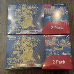 Costco Pokemon Surging Sparks 2 Pack Trainer Box And Booster Bundle