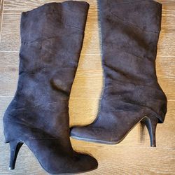 Fergalicious black suede boots