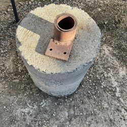 cement umbrella holder