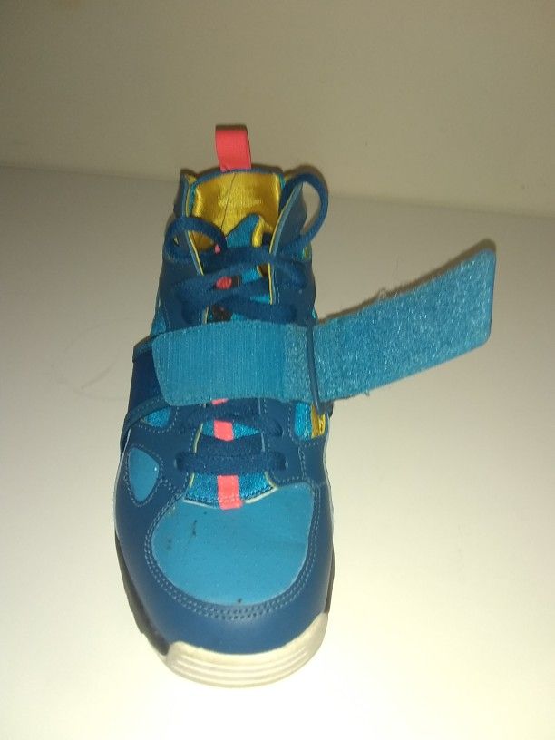 Nike air trainer hurache green abyss/blue lagoon. Size 5.5 kids