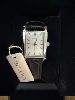 96L200 BULOVA CORPORATE COLLECTION BLACK LEATHER BAND WATCH FOR WOMEN'S MB5-270
