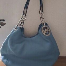 Michael Kors BabyBlue Leather Purse