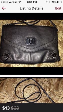 Black cross body bag. Handbag. Purse.