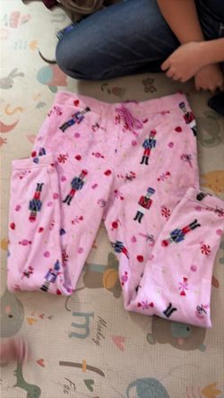 Pink nutcracker pajama bottoms