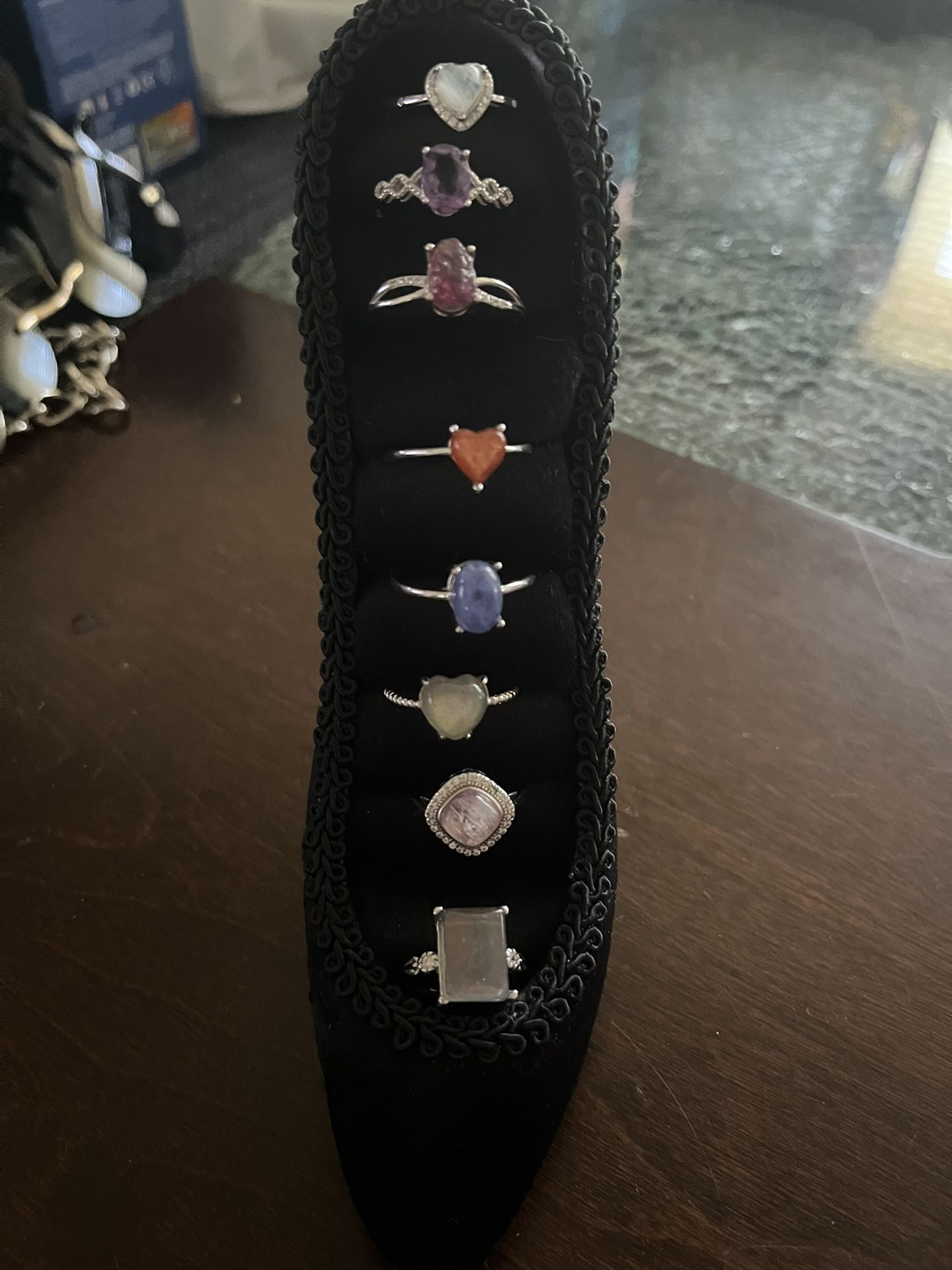 Various crystal Rings